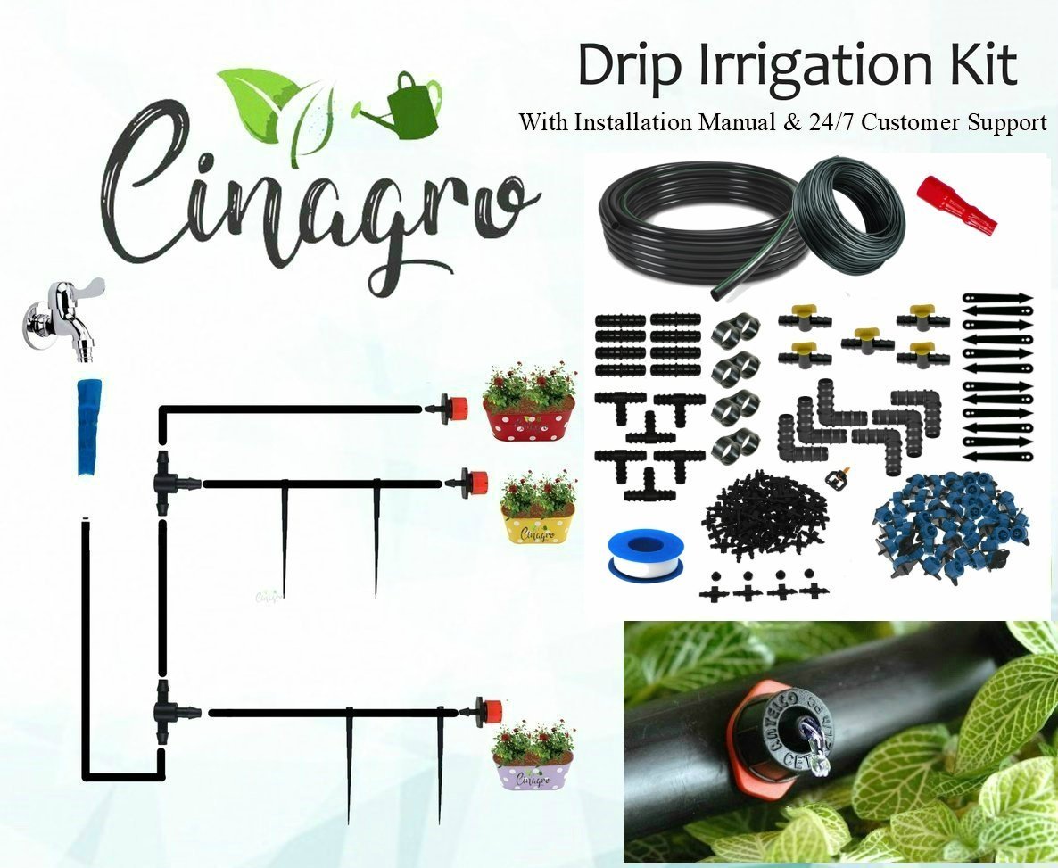 CINAGROTM - Drip Irrigation Garden Watering 30 Plants Drip Kit-CLASSIBLOGGER