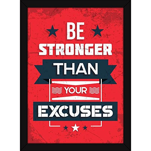 Fatmug 'Be Stronger Than Excuses' Poster -CLASSIBLOGGER