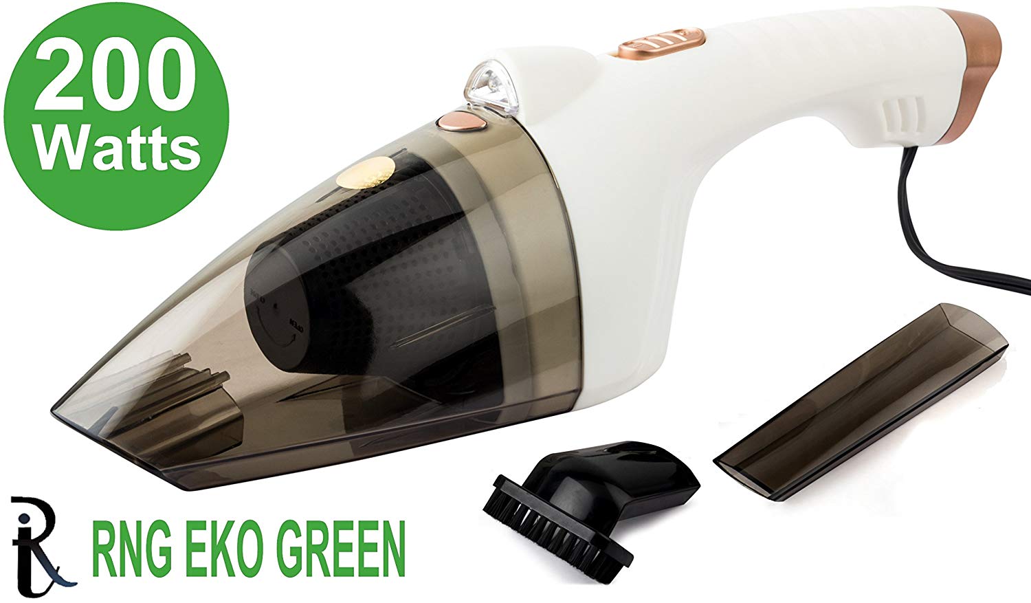 RNG EKO GREEN 200 Watt Cyclonic Power Wet Dry Car Vacuum Cleaner-CLASSIBLOGGER