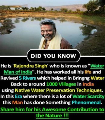 Water Man of India - Rajendra-Singh-Did You Know-ClassiBlogger