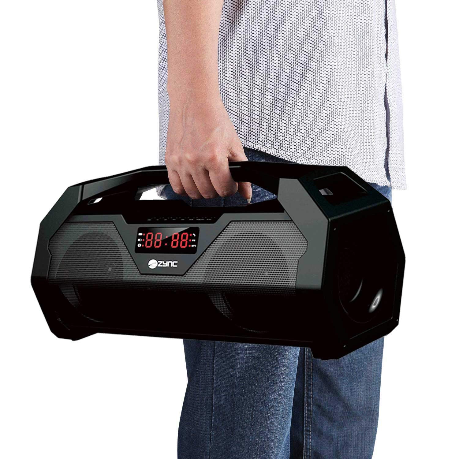 Zync Zumbox 32 Watt Boombox Wireless Bluetooth Portable Speaker with FM-CLASSIBLOGGER