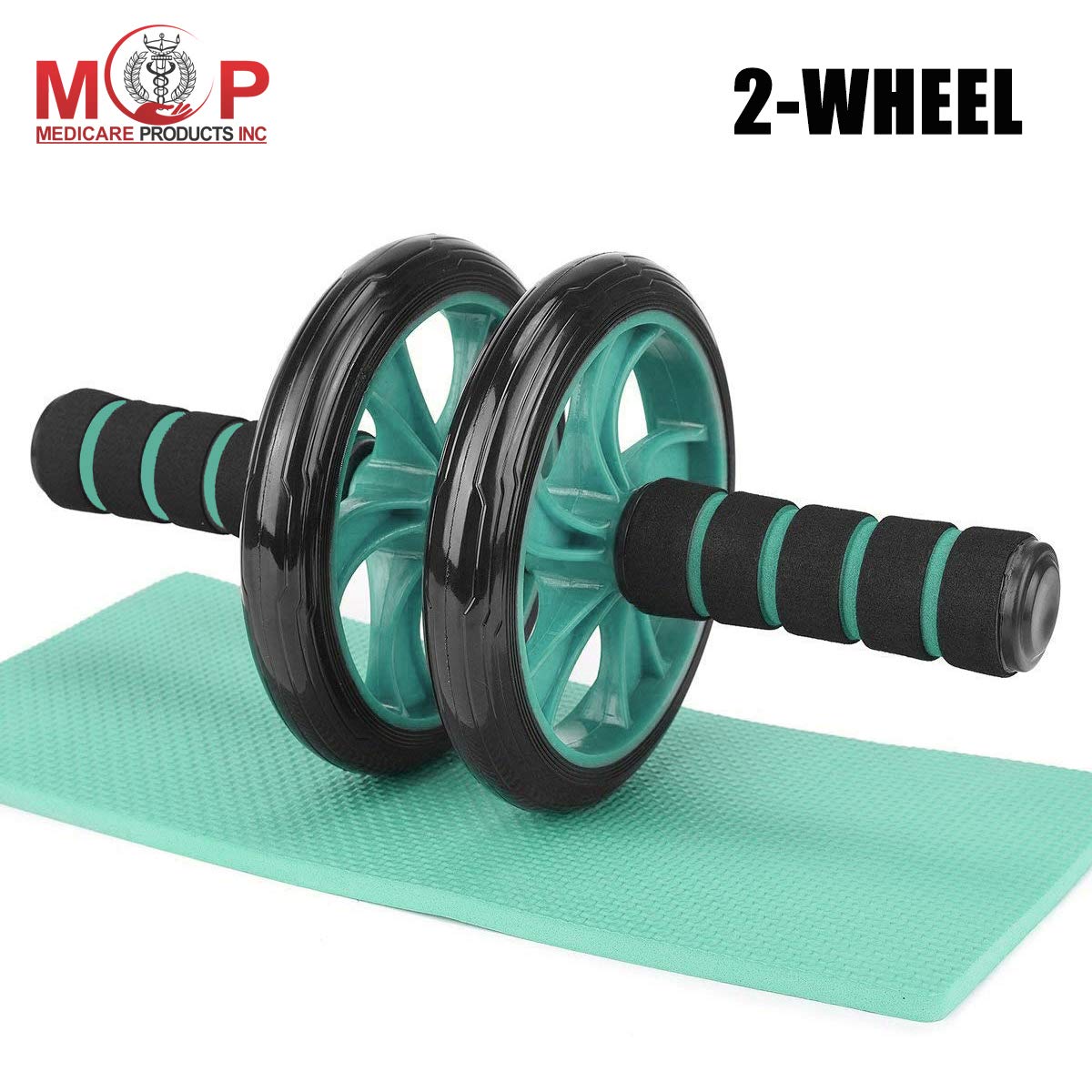 MCP Upgraded Wheel Ab Carver Roller with Knee Mat-classiblogger