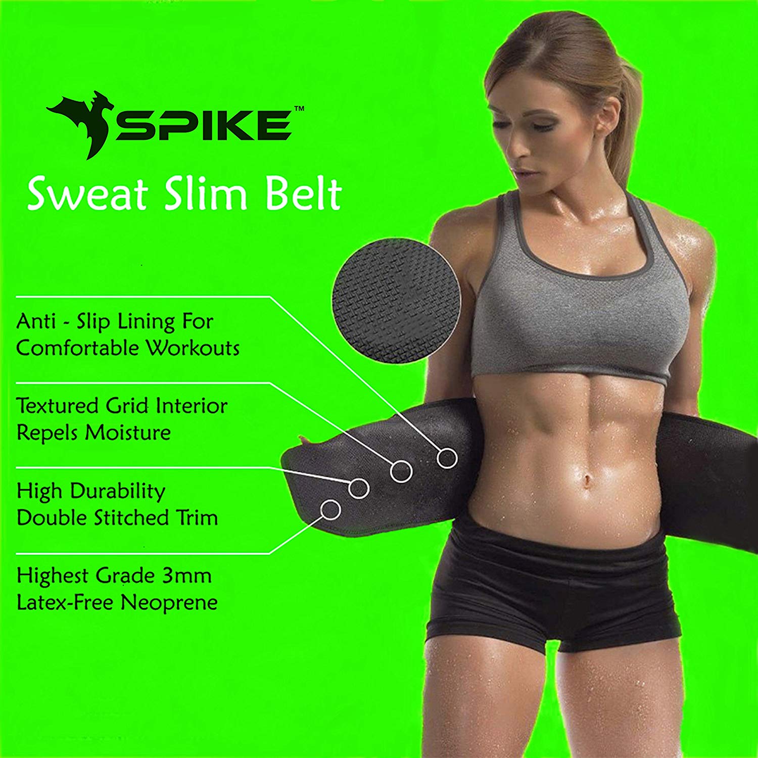 Spike Sweat Slim Belt for Fat Loss-CLASSIBLOGGER