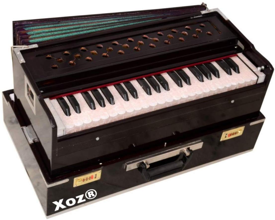 Xoz® high class sound quality 42 key two reed folding harmonium-CLASSIBLOGGER
