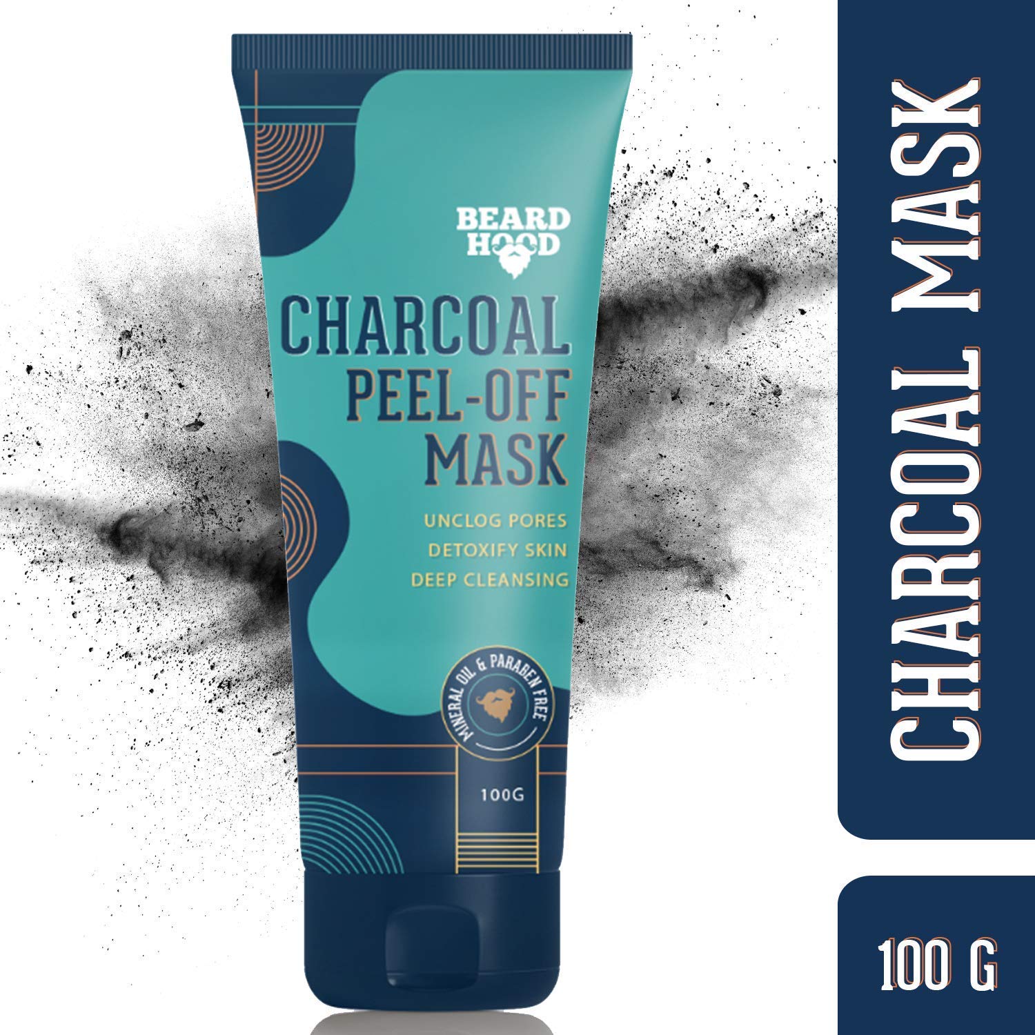 Beardhood Charcoal Peel-Off Mask, 100g-CLASSIBLOGGER