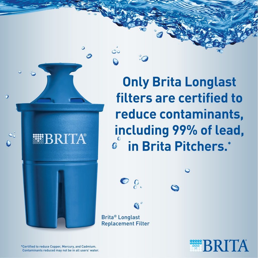 Brita UltraMax Water Dispenser with 1 Longlast Filter BPA Free, Jet
