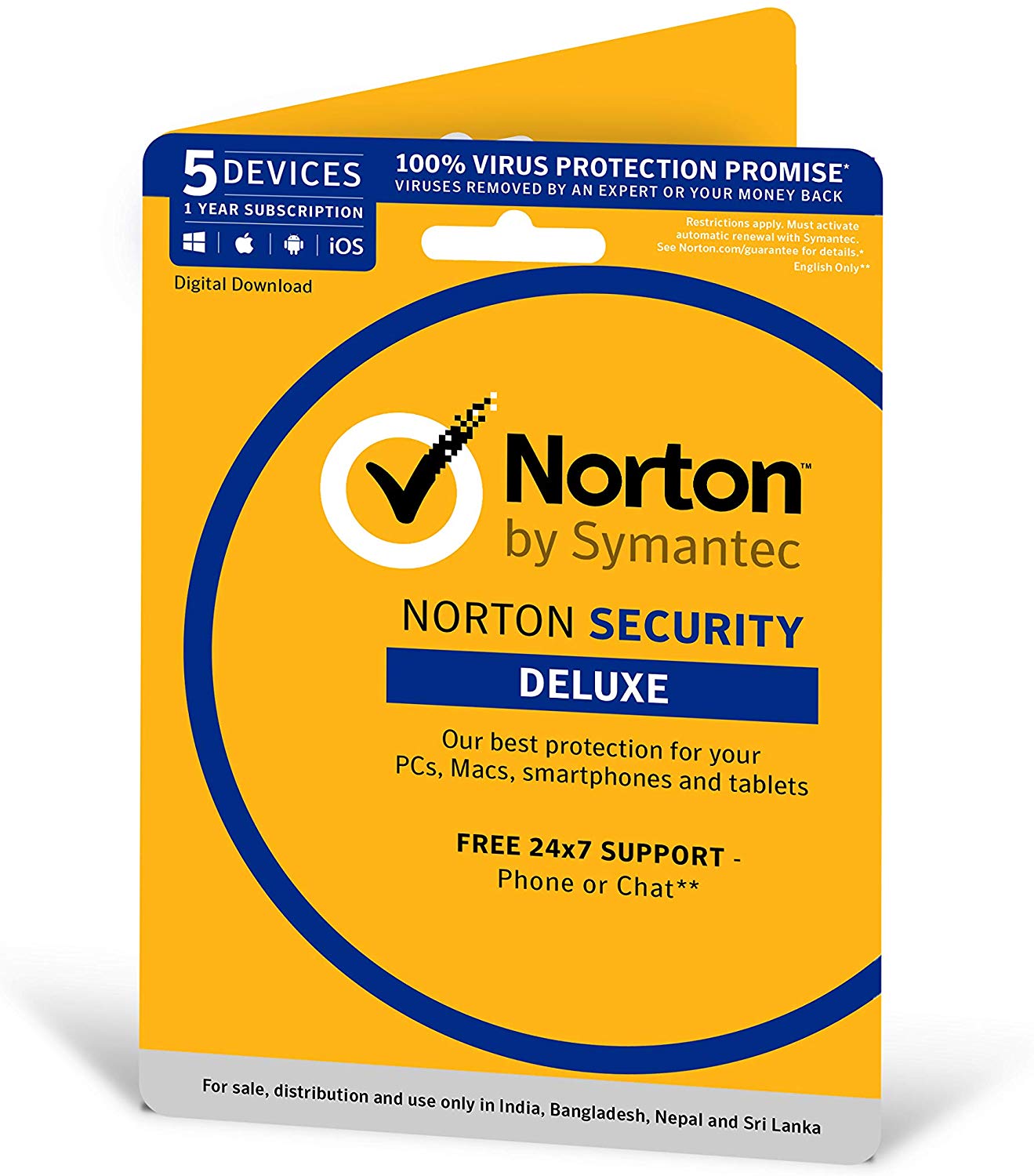 Norton Security Deluxe - 5 Devices - 1 Year (PC, Mac, Android, IOS) (Email Delivery in 2 Hours - No CD)-CLASSIBLOGGER