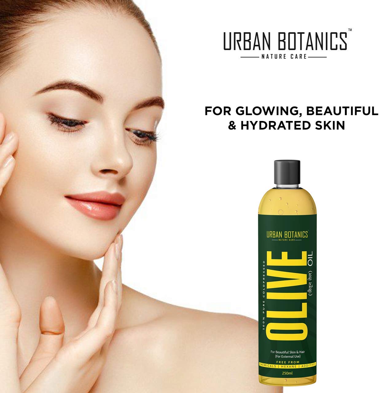 UrbanBotanics Pure Cold Pressed Olive Oil For Hair and Skin, 250ml-CLASSIBLOGGER
