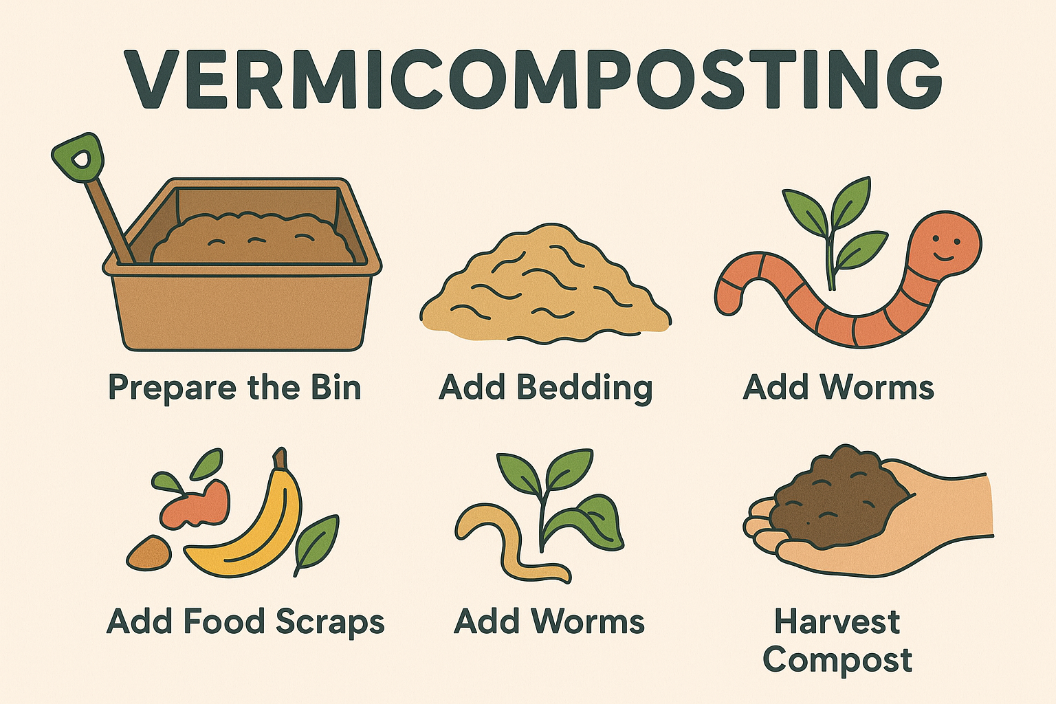 Step-by-Step Guide to Creating Vermicompost