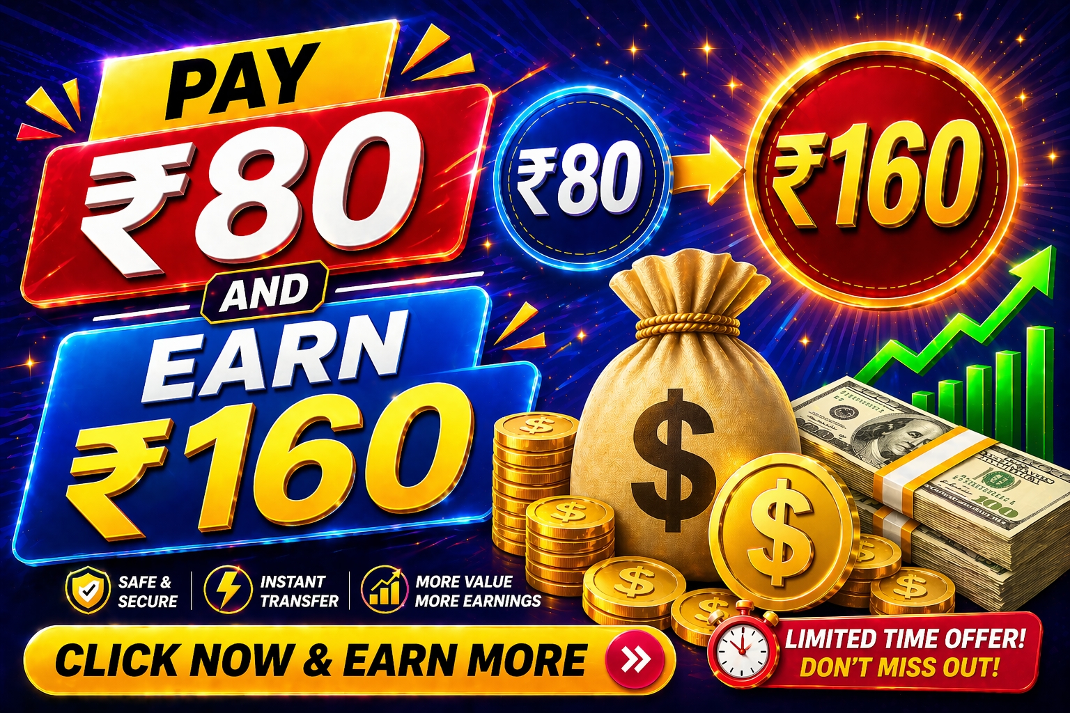 Pay Rs 80 & Earn Rs 160